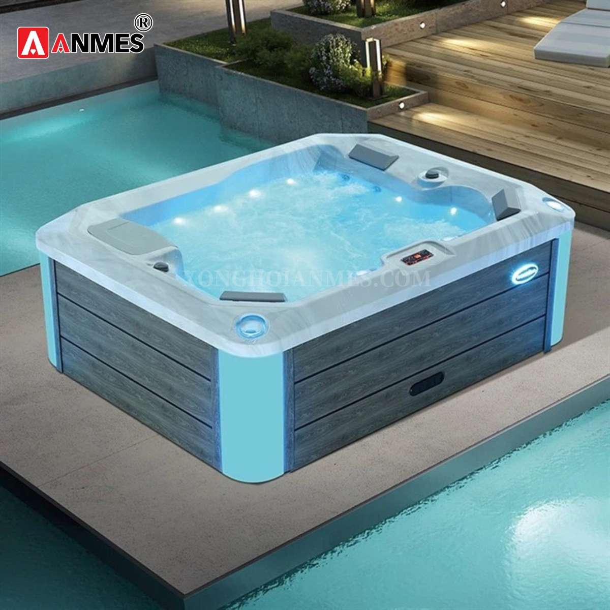 Bể sục jacuzzi nhập khẩu MONALISA M-3531